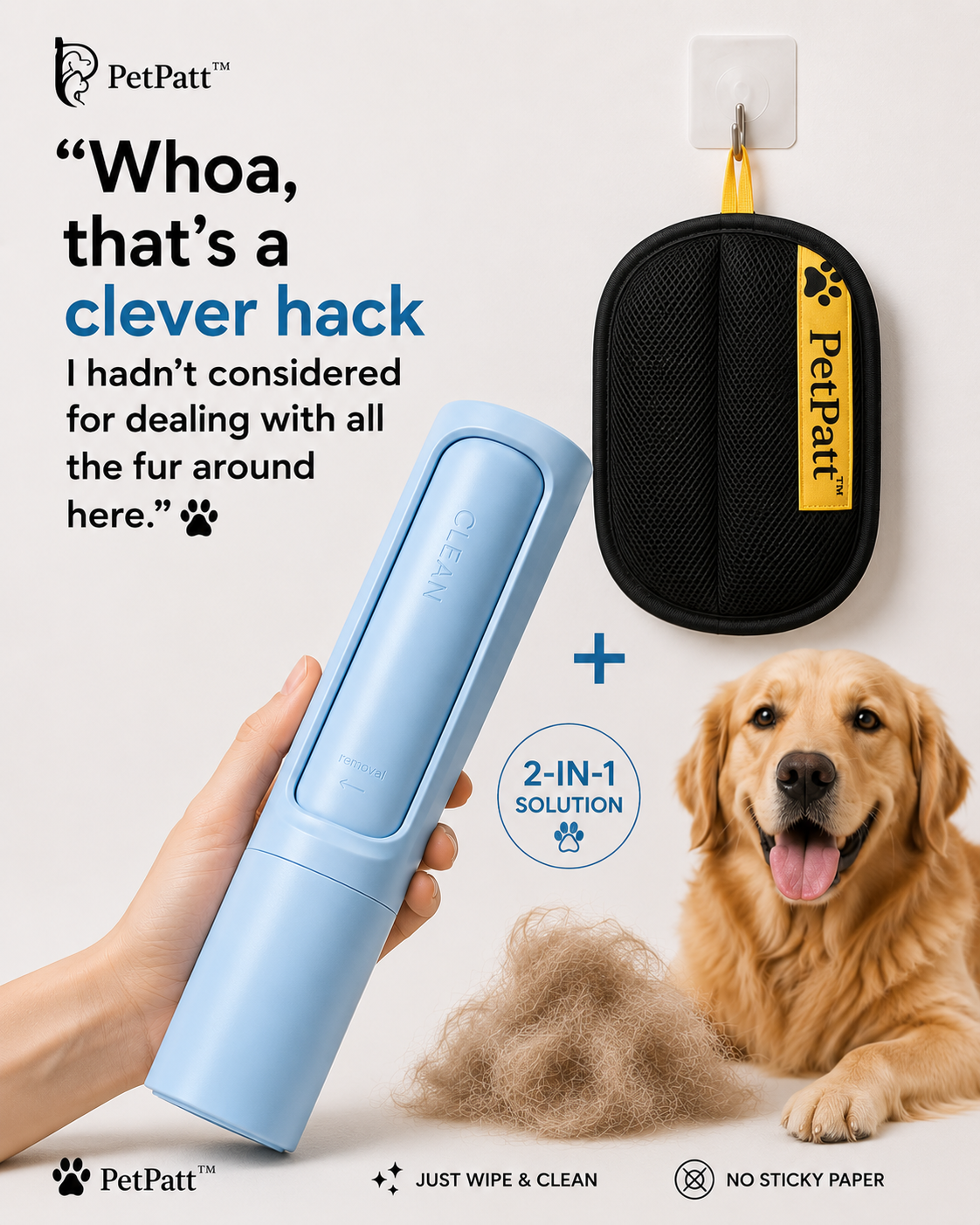 PetPatt™ Ultimate Pet Static Hair Remover Bundle